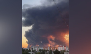 Russian attack rocks central Ukrainian city