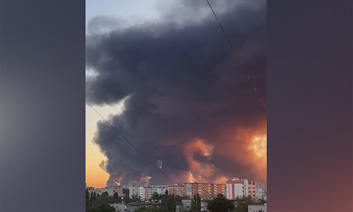 Russian attack rocks central Ukrainian city