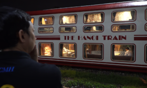 Inside Hanoi's first double-decker tourist train