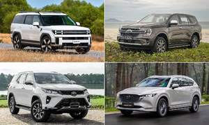 Mid-size SUVs in july - Santa Fe sees strong growth, but remains behind Fortuner