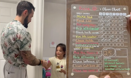 Six-year-old pays rent