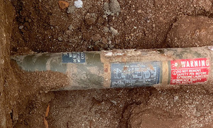 Three anti-tank weapons unearthed during house construction