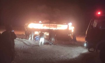 Bus fire following tanker truck collision kills 76 in Afghanistan