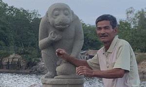 800-year-old Champa monkey god statue discovered off Vietnam coast