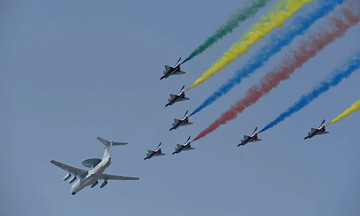 China mobilizes hundreds of military assets for parade