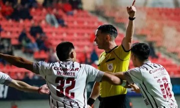 Referee nearly turns goal into corner kick