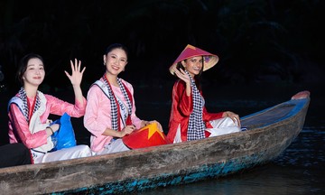 International beauty queens experience the Mekong Delta's waterways and orchards