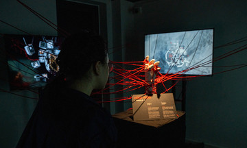 Interactive art exhibit teaches stroke awareness