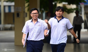 Admission scores for Ho Chi Minh City National University member universities