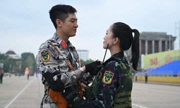 Stolen kisses and brief reunions: stories of love amidst parade rehearsals