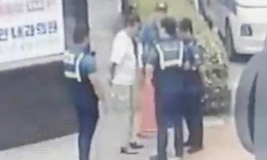 Fugitive caught after littering