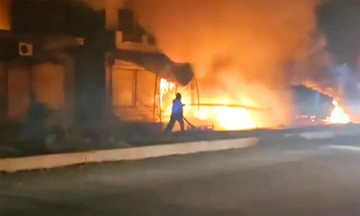 Liquefied gas tanker explodes after collision, two dead