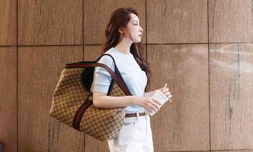Vietnamese celebrities embrace the 'carry-all' bag trend