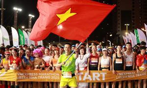 Vietnamese national pride on display at VnExpress Marathon Libera Nha Trang