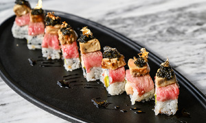 Gold-leaf covered lobster roll priced at nearly 2 million VND