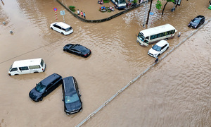 Hanoi submerged for 10 hours after heavy rainfall