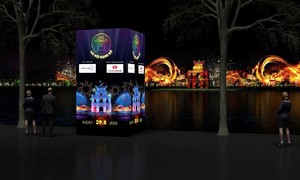 Techcombank sponsors 'radiant Hanoi' 3D mapping show