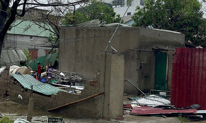 Central Vietnam endures sleepless night as Typhoon Kajiki strikes