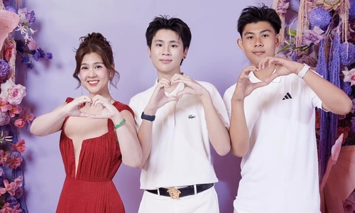 Kim Thu's 2-meter-tall son