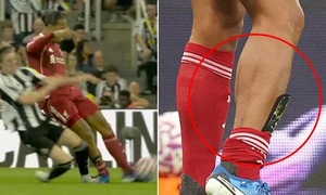 Van Dijk escapes injury after Gordon's red card challenge