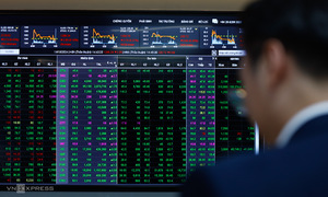 Stock market rises but trading volume hits one-month low
