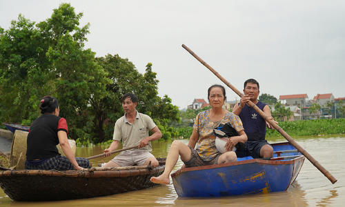 Floodwaters receding in Thanh Hoa