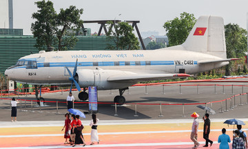 Aircraft on display at national exhibition