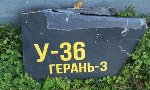 Video appears to show russian jet-powered drone striking ukrainian target