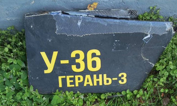 Video appears to show russian jet-powered drone striking ukrainian target