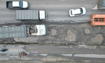 Highway 51, key route to Long Thanh airport, riddled with potholes