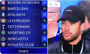 PSG faces champions league group of death