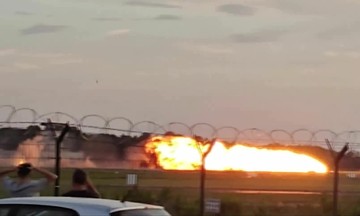 Polish F-16 fighter jet crashes, explodes