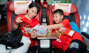 Experience Vietjet's exhibit at the A80 exhibition