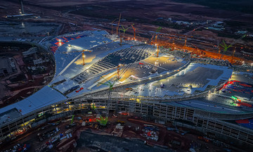 Nearly 14,000 workers continue Long Thanh airport construction through national day holiday