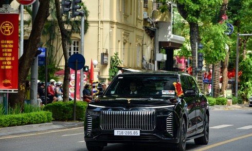 Vinfast vehicles showcased in National Day parade