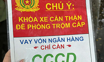Fake police logo used in loan shark advertising