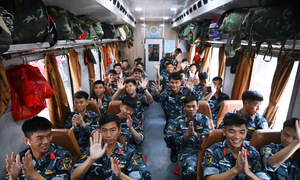 Troops head home after national day parade
