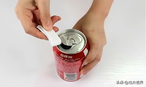 Opening a can with a piece of paper