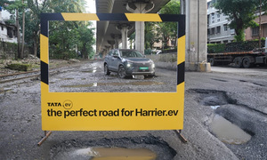 Tata Motors uses pothole-ridden road for EV marketing