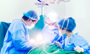 Parotid gland tumor removal