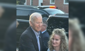Biden's prominent head scar draws attention