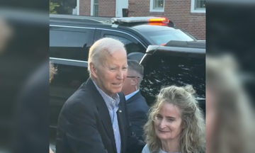 Biden's prominent head scar draws attention
