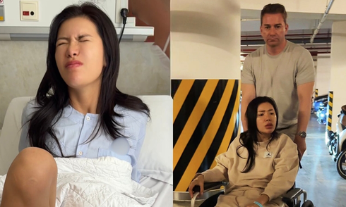 Minh Tu: 'My husband stayed up all night to care for me after my ligament injury'