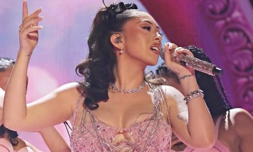 Grammy winner Kali Uchis wears Vietnamese designer's dress