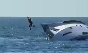 Million-dollar yacht sinks 15 minutes after launch