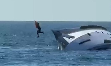 Million-dollar yacht sinks 15 minutes after launch