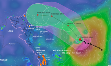 Tapah strengthens, may bring rain to northern Vietnam