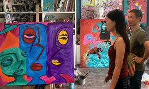 Father-daughter art exhibition explores memories and family bonds