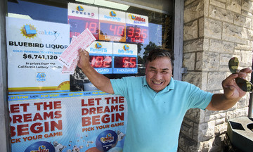 Two winners split record $1.8 billion Powerball jackpot