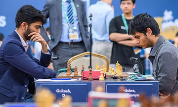 16-year-old chess prodigy defeats world champion Gukesh
